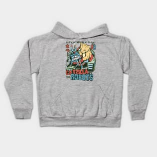 Catzilla vs Robots Kids Hoodie